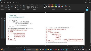 VHDL Multiplexer, DFF, Counter