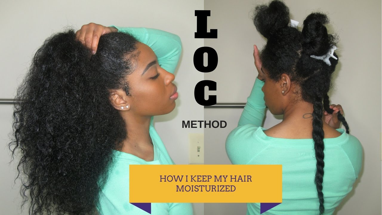 THE LOC METHOD How I Moisturize My Natural Hair YouTube