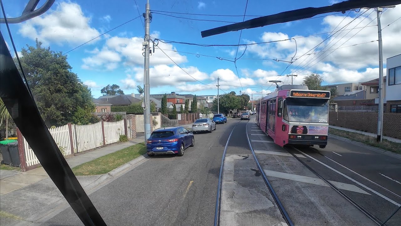 Driver's View Tram 67 Carnegie to St Kilda Junction