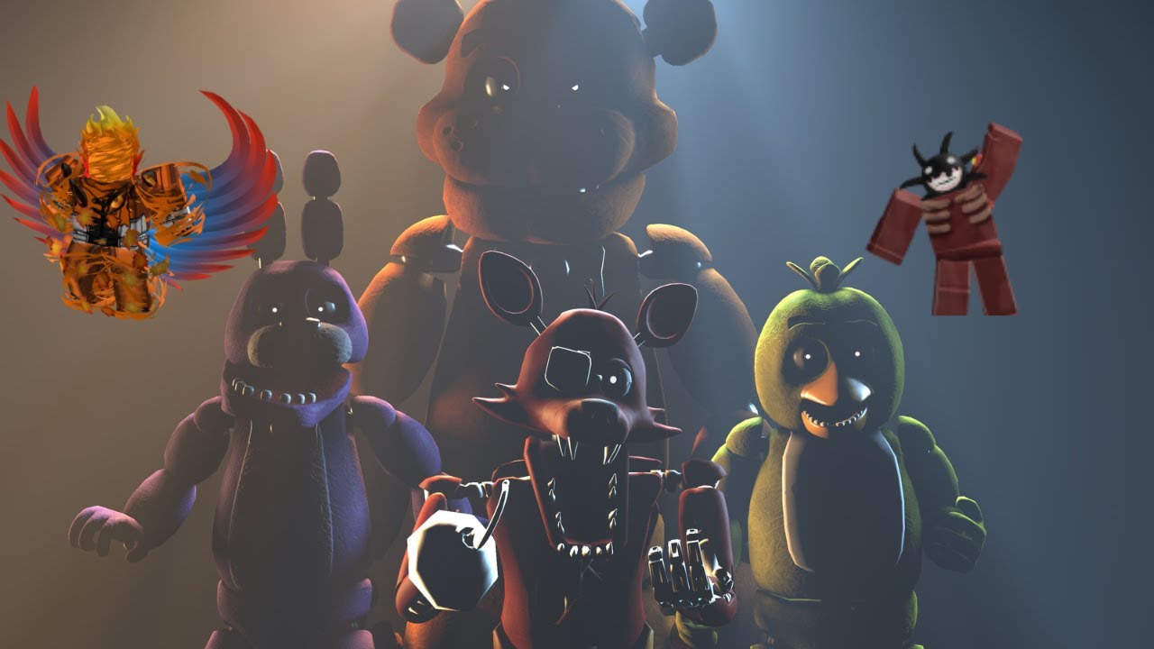 We try to beat five nights at freddys in roblox with r4td - YouTube