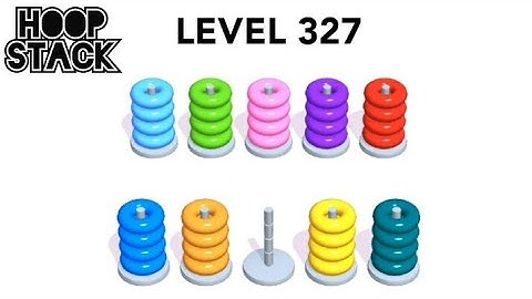 Hoop Stack Level 327 | Puzzle Game  | Complete Level