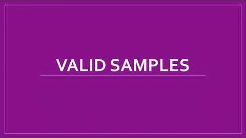 Valid Samples - Bias in questions and sampling methods