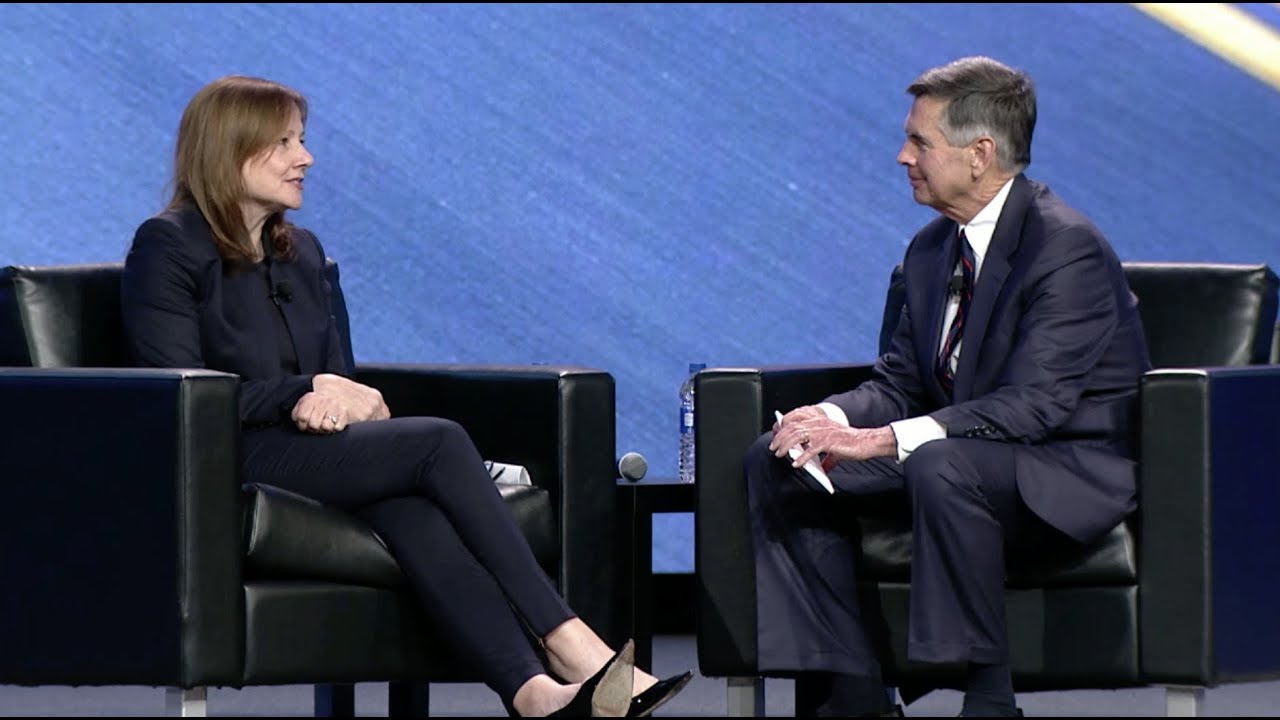 Change Accelerating Gm S Mary Barra Closes Out Nada Show Youtube