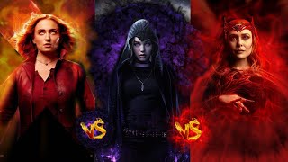 La Bruja Escarlata (MOM) VS Raven (TITANS) VS Jean Grey Fenix (DARK PHOENIX) ¿QUIEN GANARIA?