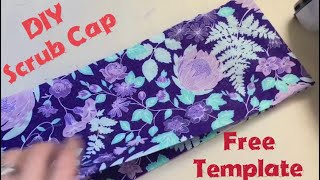 How To Make Scrub Cap With Adjustable Ties  No Elastic Surgical Cap Step By Step Easy Tutorial