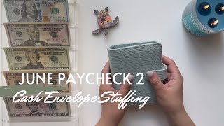 June 2026 Budget | Cash Envelope and Sinking Fund Stuffing | Paycheck 2 | 26 Year Old Budgeter