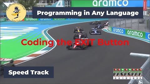 Coding the EXIT Button