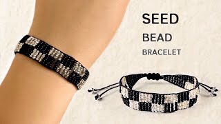 Seed Bead Bracelet Tutorial | Adjustable Seed Bead Bracelet | Macrame Bracelet with Seed Beads by Beaded Jewelry Making 779 views 1 year ago 13 minutes, 23 seconds