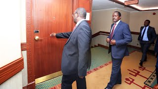 KALONZO MUSYOKA FINALLY ARRIVES FOR AZIMIO RUNNING MATE INTERVIEWS!!