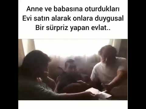 Oturduğu evi satın alıp Anne babasına sürpriz yapan hayırlı evlat