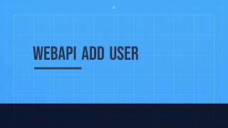 Add User with Development API