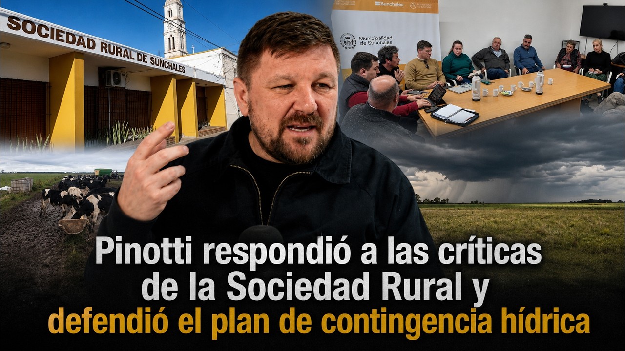 Pinotti respondió a las críticas de la Sociedad Rural y defendió el plan de contingencia hídrica