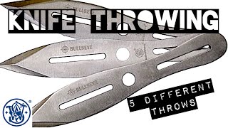 10” Smith & Wesson Throwing Knives Demonstration