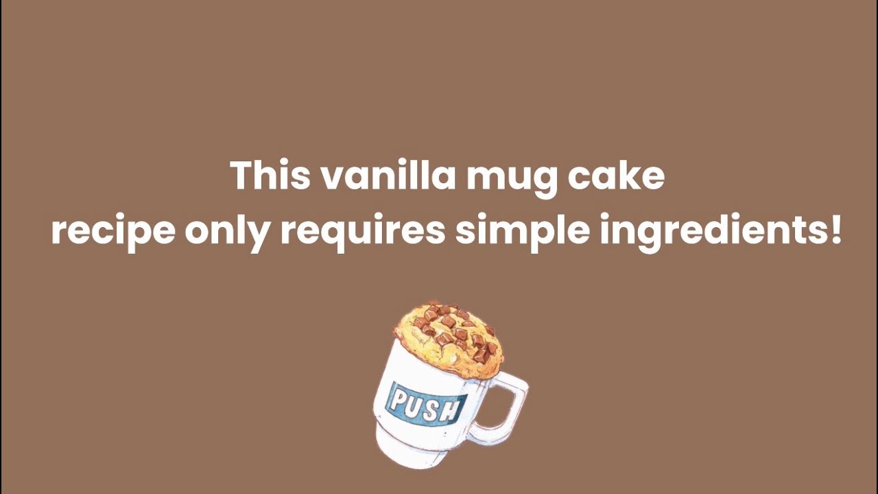 Vanilla Mug Cake Recipe - On Tiktok 