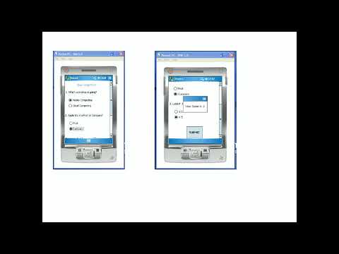 Design a Quiz program in Windows Mobile using Visual Studio