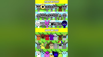 Happy Mr Tree 🌳😄 VS Crazy Gray 🌪️😵 | Incredibox MIXED VERSION 🔥🎶