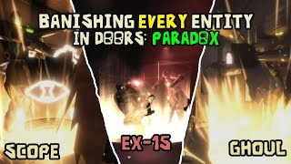 Banishing every possible Entity with the Starlight Blade in DOORS: Paradox | Roblox