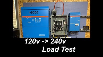 Victron Quattro 48v 10kva inverter load test 120 240v auto transformer| EG4 Wallmount Battery