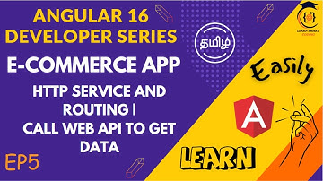 E-Commerce Angular Dev Series | HTTP Service and Routing | EP5 | Web API | Angular 16 | In Tamil