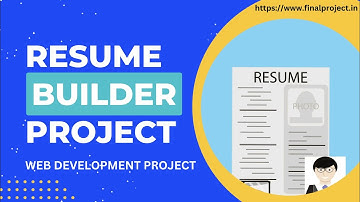 Resume Builder || Web Development Final Year Project #webdevelopment #resumebuilder