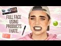 FULL FACE USING PRODUCTS I HATE!! | Thomas Halbert