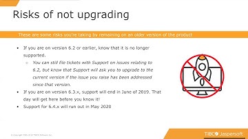 Upgrading to TIBCO Jaspersoft 7 with the Customer Success Team