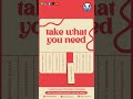 Take What You Need | Study &amp; Internship Abroad Support by Versatile Global Education 🌍✈️ #shorts