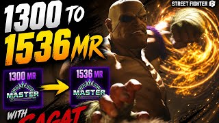 SF6 1300 MR to 1536 MR with Sagat | Insane Ranked Climb