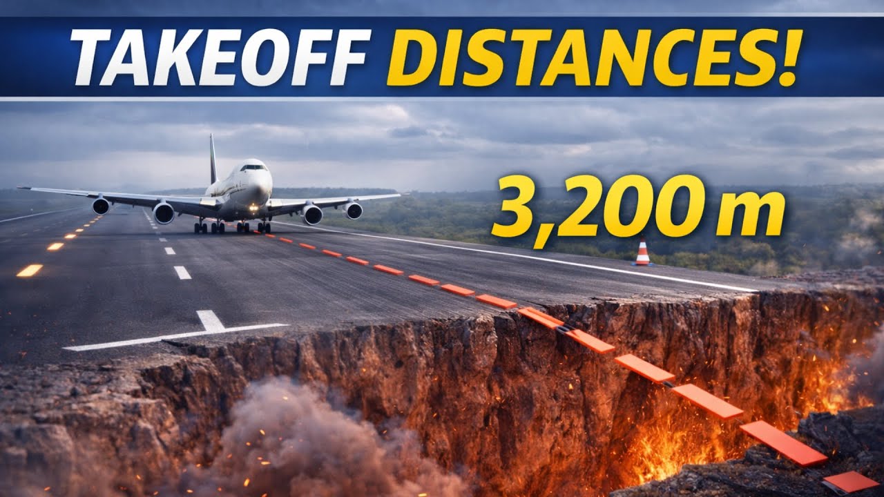 Plane Takeoff Distances: Small Aircraft to Giant Jets