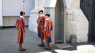 Changing of the Swiss Guards at The Vatican