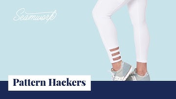 Sewing Pattern Hack: how to draft a strappy hem detail for leggings