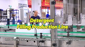 ZXSMART Detergent liquid filling and capping machine line#fillingmachine #detergentfillingmachine