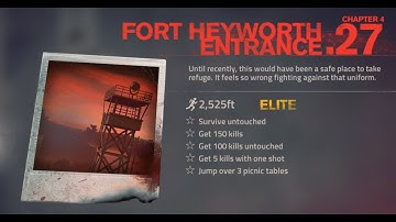 Jump over 3 Picnic tables Fort Heyworth Entrance .27 Into the Dead 2 Timelapse Best Quality!