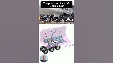 The principle of aircraft landing gear #shorts #engineering #mechanical #working