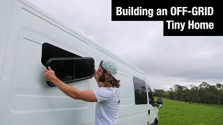 Cutting Windows in my Tiny Home & Van Build Update | Ep 4