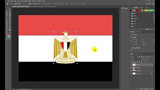 تصميم علم مصر في الفوتوشوب