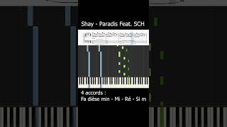 SHAY - PARADIS FT. SCH | PIANO TUTORIEL