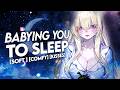 Sweet Girlfriend Babying You to Sleep 🐰🩵 [ASMR] [F4M] [Rain] [Soft Talking] [Sleep Aid]