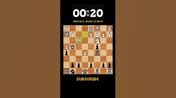 Chess - Puzzle 19 - Mate In 1 - With Solution  #chess #shortsfeed #shorts