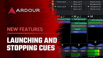 Ardour 7: Launching And Stopping Clips And Cues