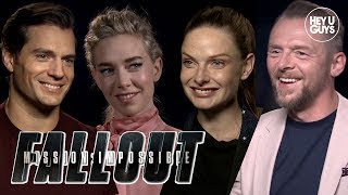 Mission Impossible Fallout Cast Interviews - Henry Cavill, Simon Pegg, Vanessa Kirby