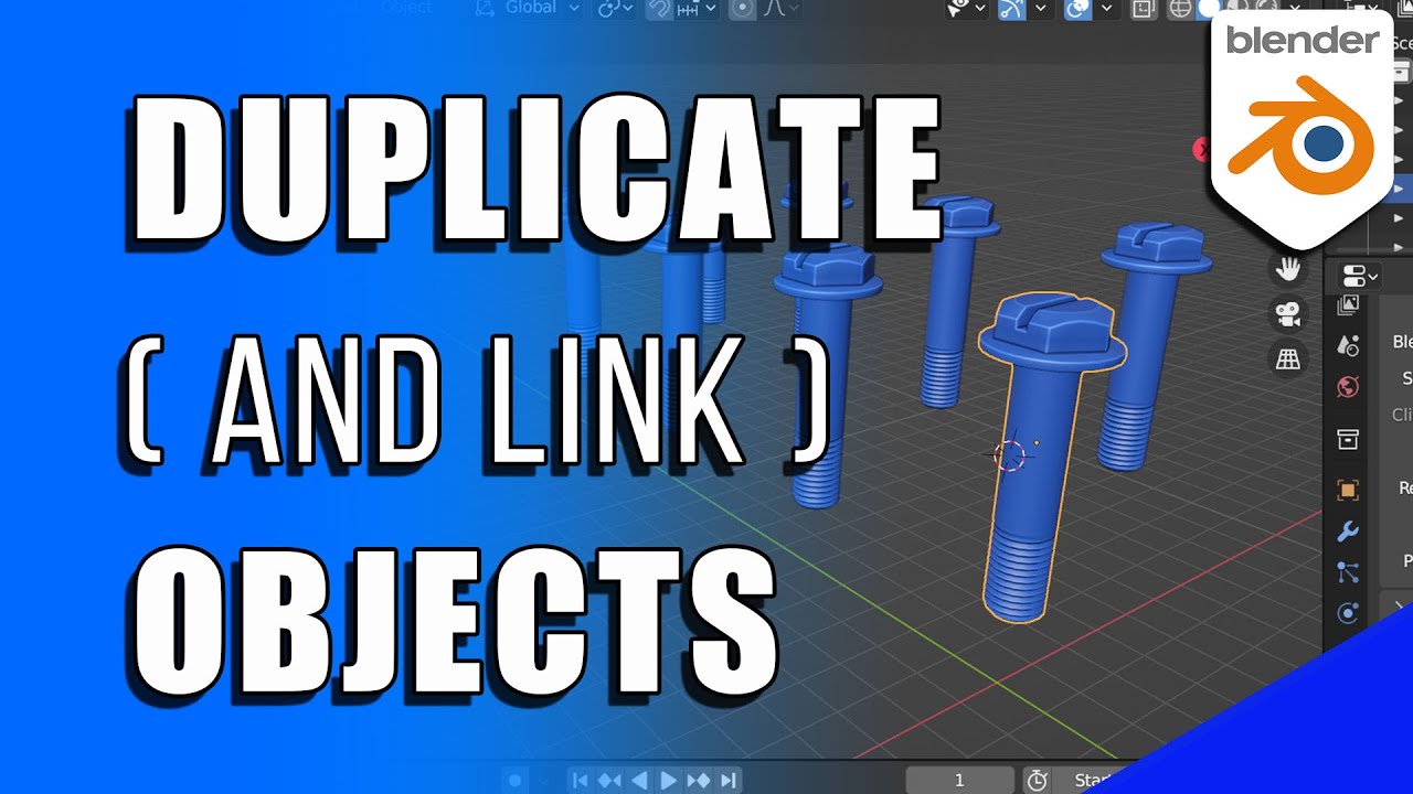 How to Duplicate and Link Objects in Blender