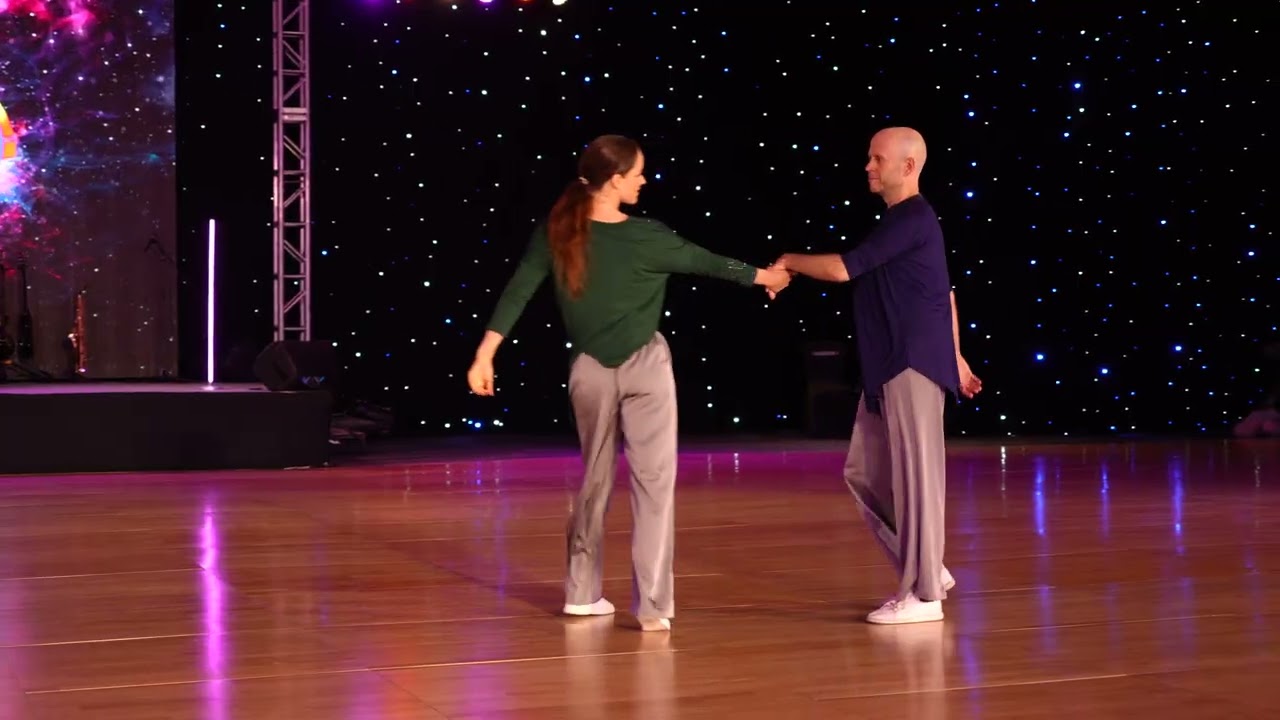 Igor Laryukhin with Anna Wallace Pro/am routine Swingtacular 2025