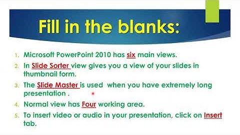CLASS 6 COMPUTER CHAPTER 2 & 5 REVISION