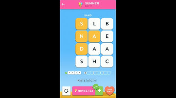 Wordbrain 2 Summer Event July 9 2019 | Wordbrain 2 Spring Day 17