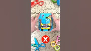 Solve Craft Puzzle by Bus Eater & Choo Choo Charles 👹#buseater #choochoocharles #papercraft #puzzle