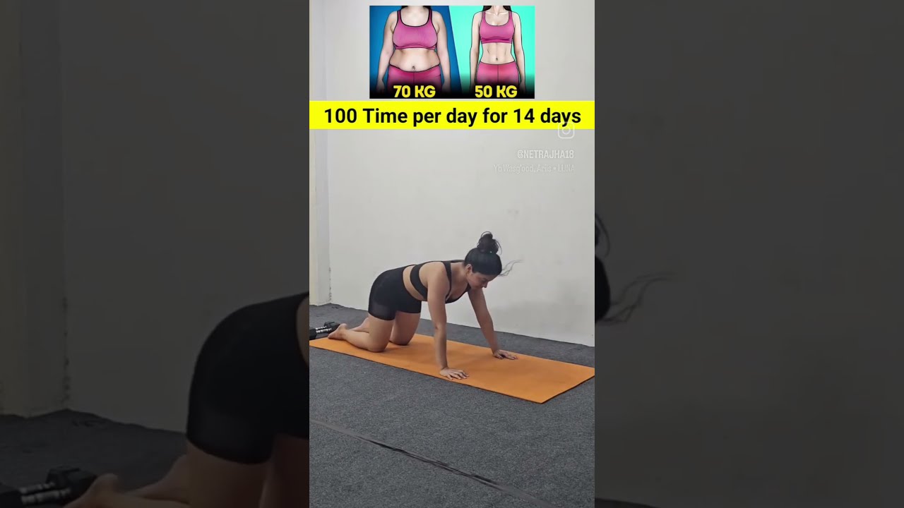 “Do This Belly Fat Workout 100 Times Daily for 14 Days | 70kg to 50kg Transformation 🔥”#shorts #virl