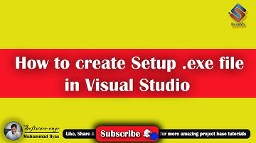 How to Create Setup.exe file in Visual Studio