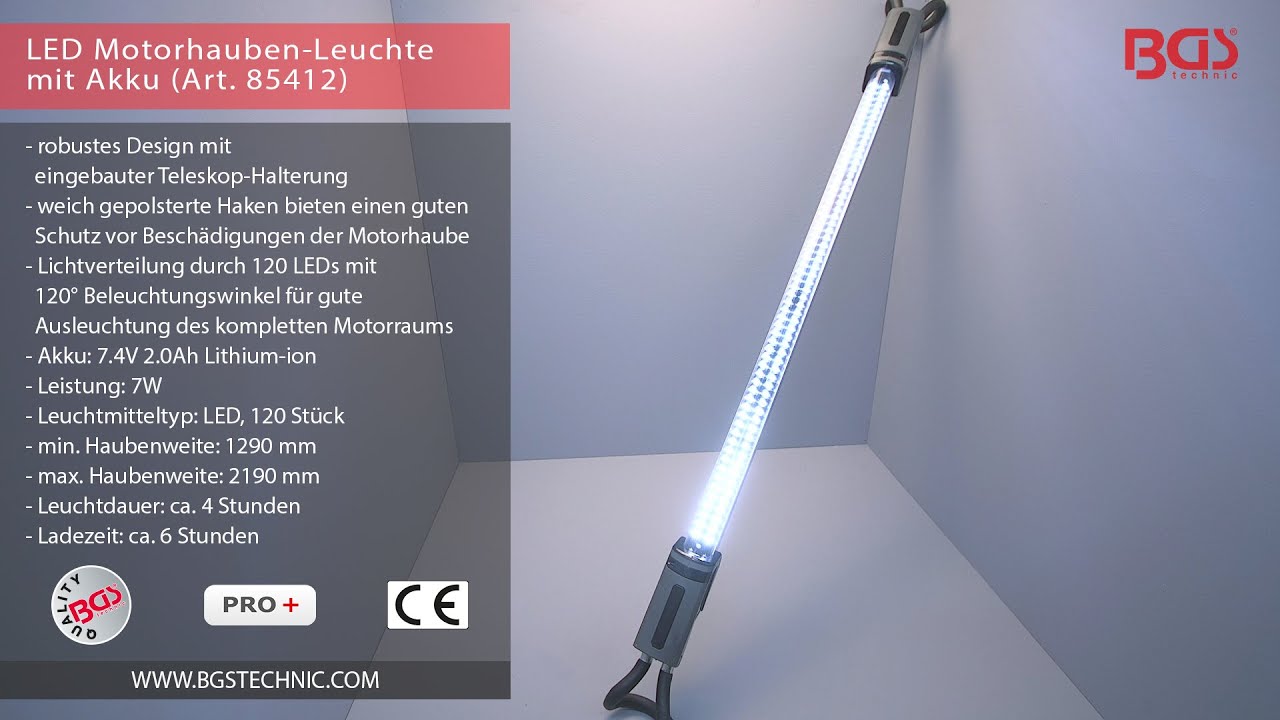 LED Motorhauben-Leuchte mit Akku (Art. 85412) 