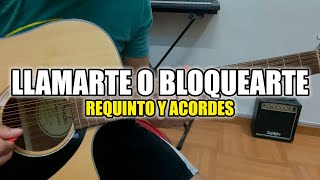 Llamarte o Bloquearte - Eslabon Armado x Oscar Maydon | Requinto - Acordes | Tutorial - TABS